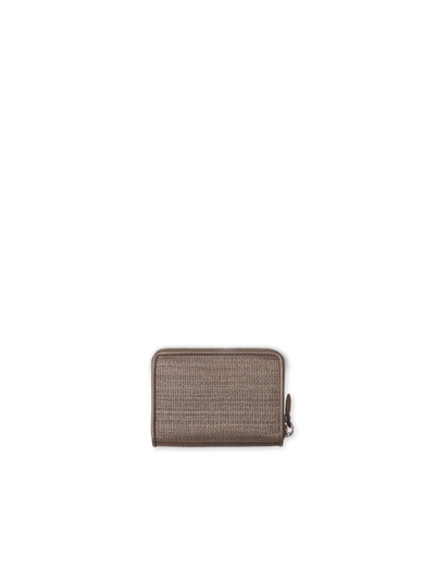 Designer Small Zip Wallet - brown