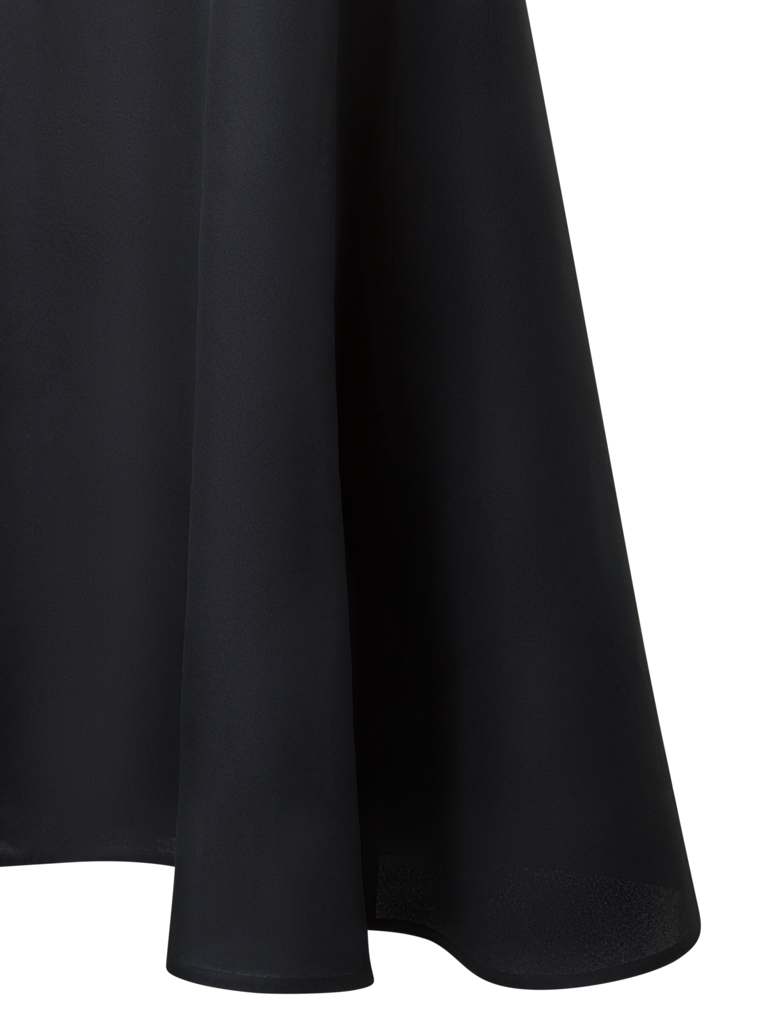 Designer Evening Silk Dress with Organza Anemone - black - neutral