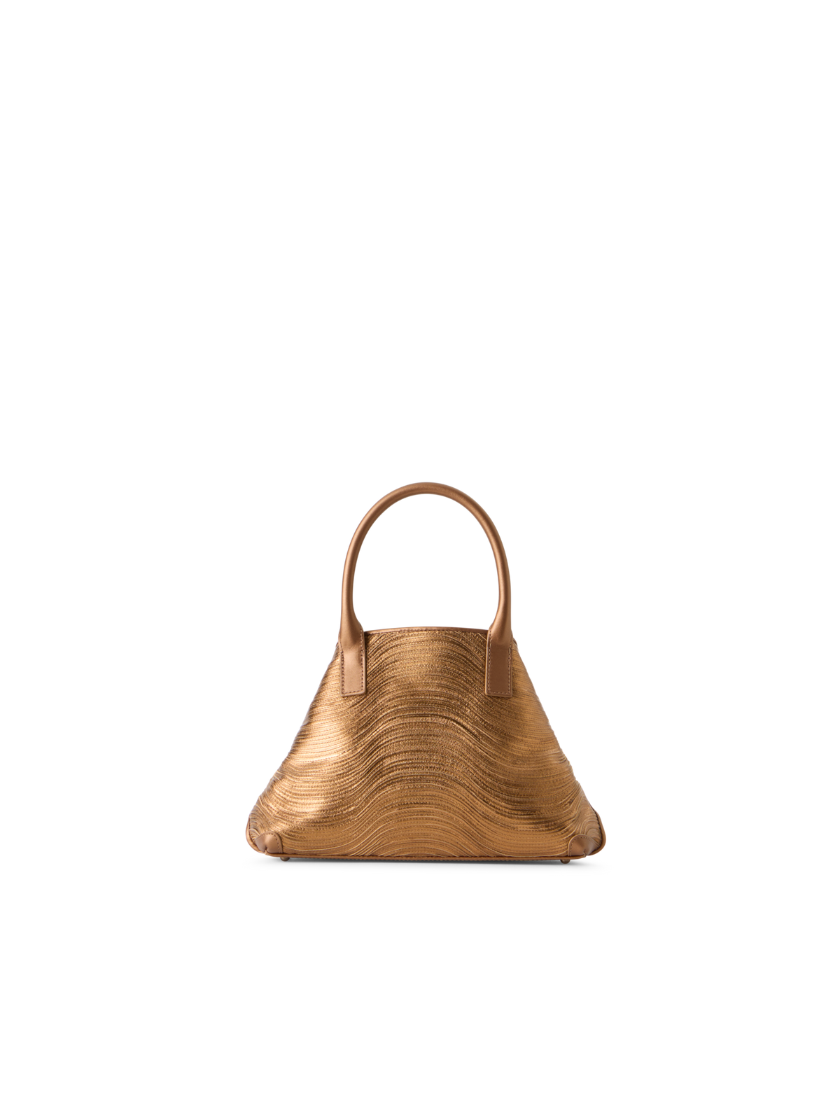 Designer Ai Little Top Handle Tote - gold