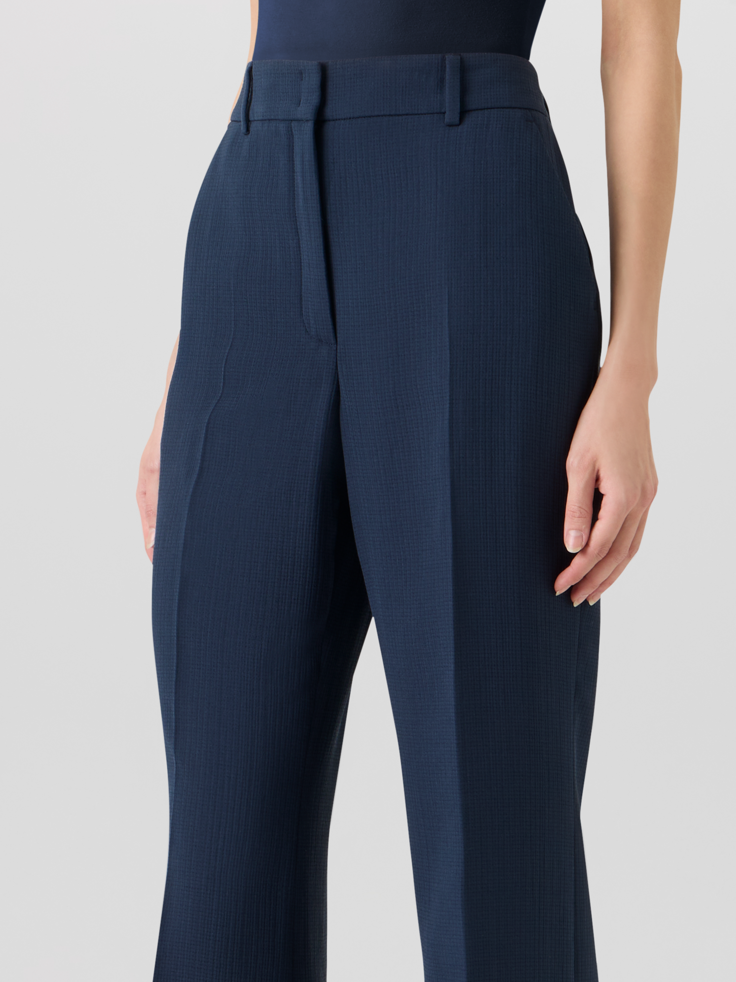 Designer Florine Wide-Straight-Leg Pants - navy 
