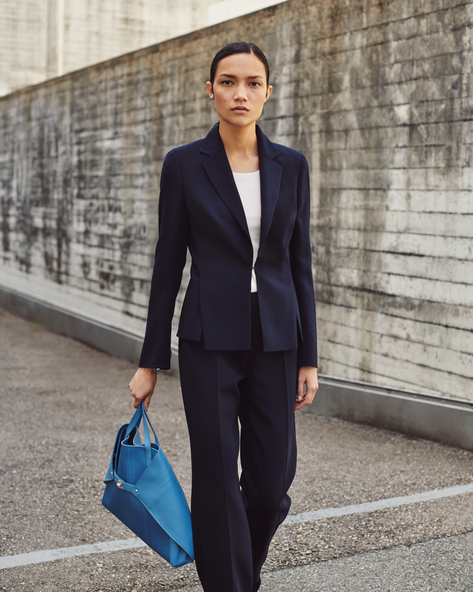 Designer 3/4 Length Sleeve Shirt from Silk Jersey - ecru - white 