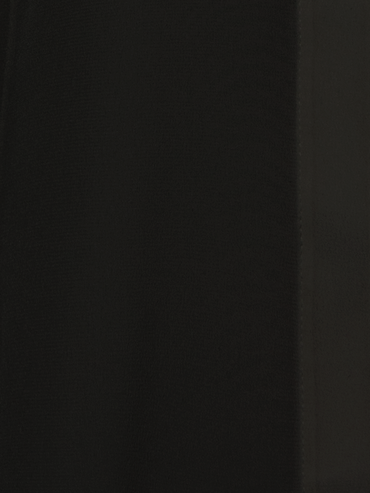 Designer Long Sleeve Silk Blouse with Stand-up Collar - black