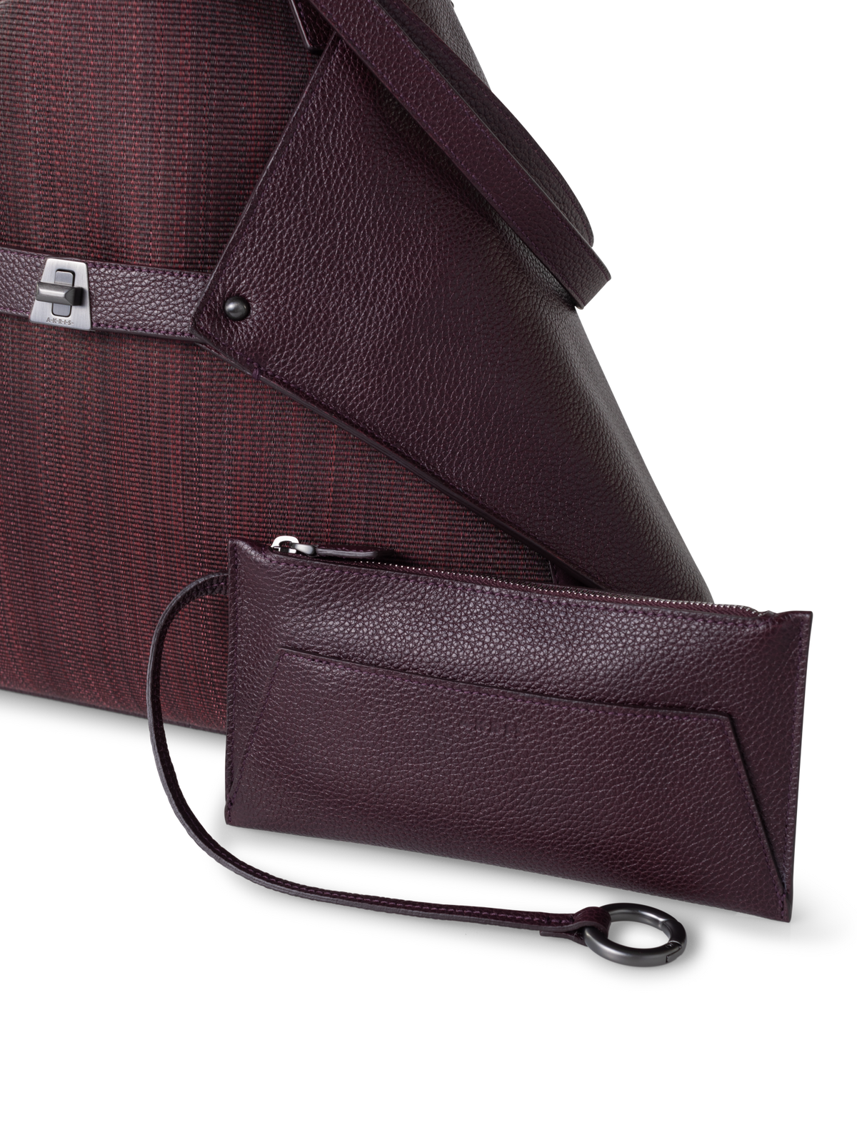 Designer Ai Medium Shoulder Tote - purple - wine - red