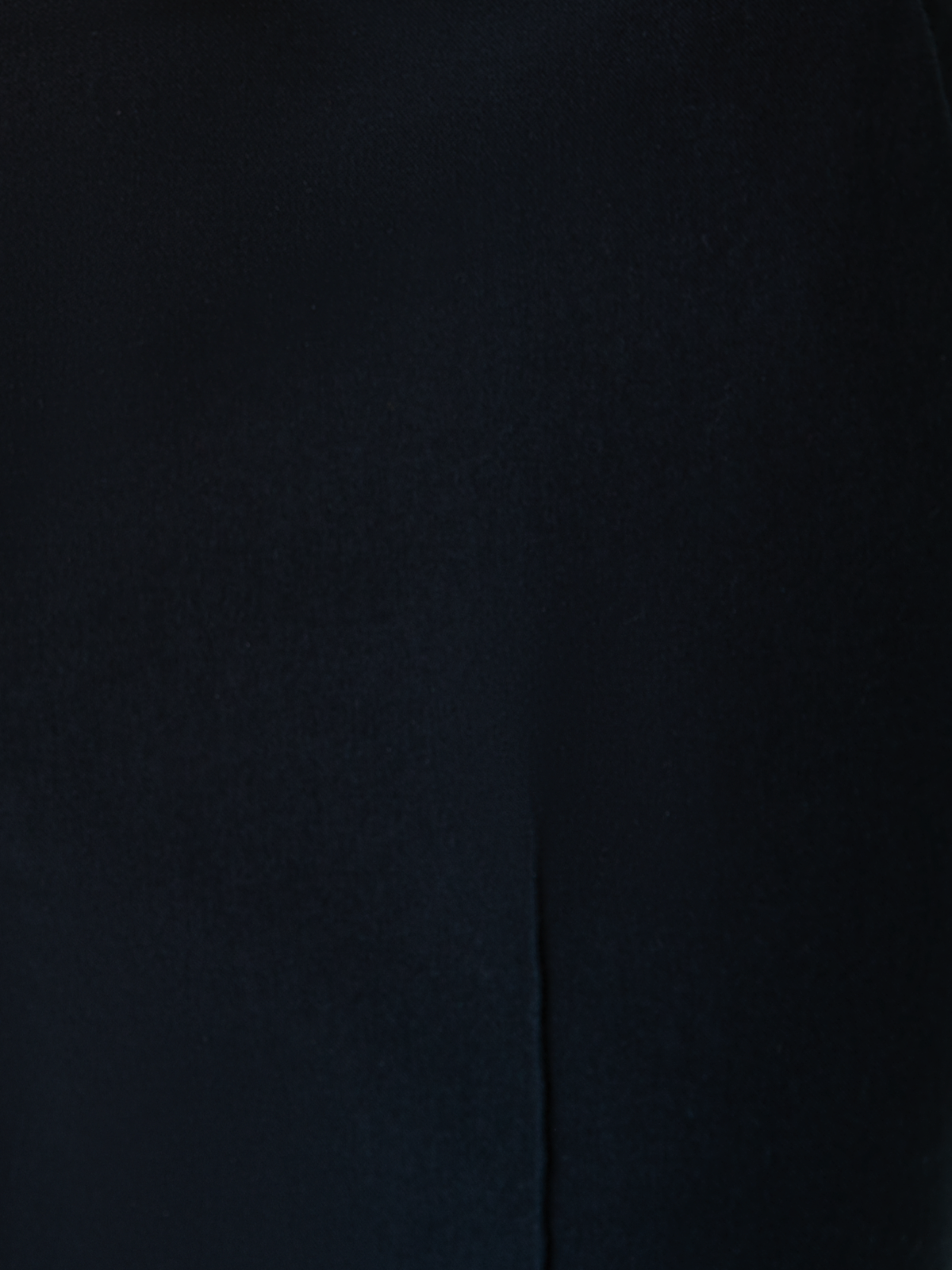 Designer Cropped Slim Pants in Cotton - navy - blue