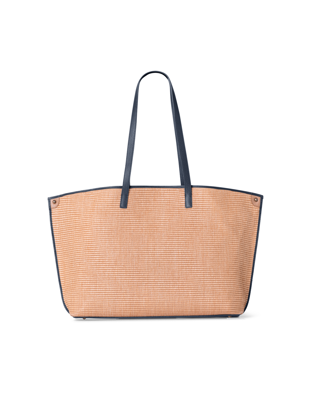 Designer Ai Medium Shoulder Tote - navy - blue - multicolor - beige