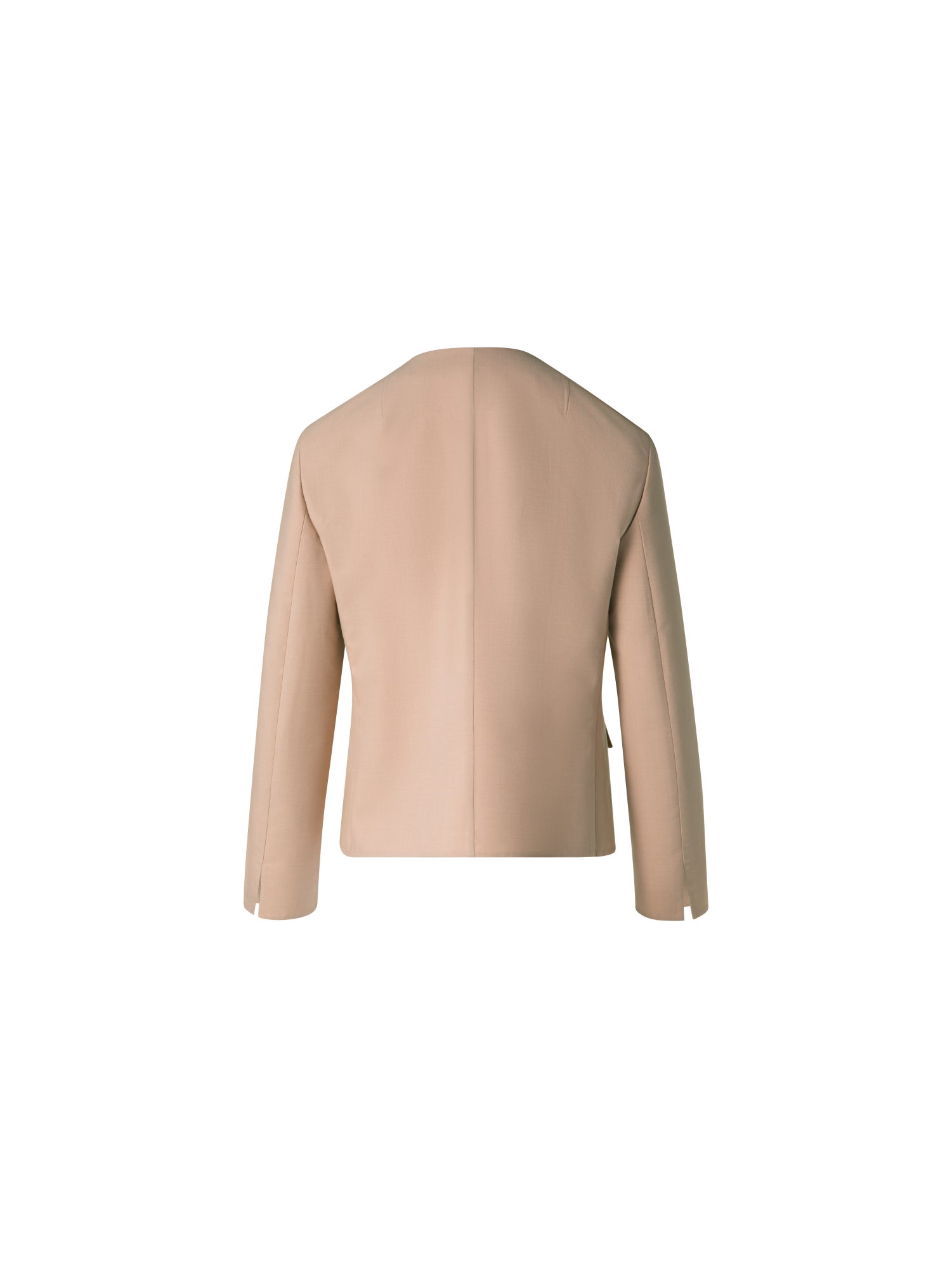 Designer Cotton Double-Face Jacket with Gold Buttons - neutral - pastel - beige