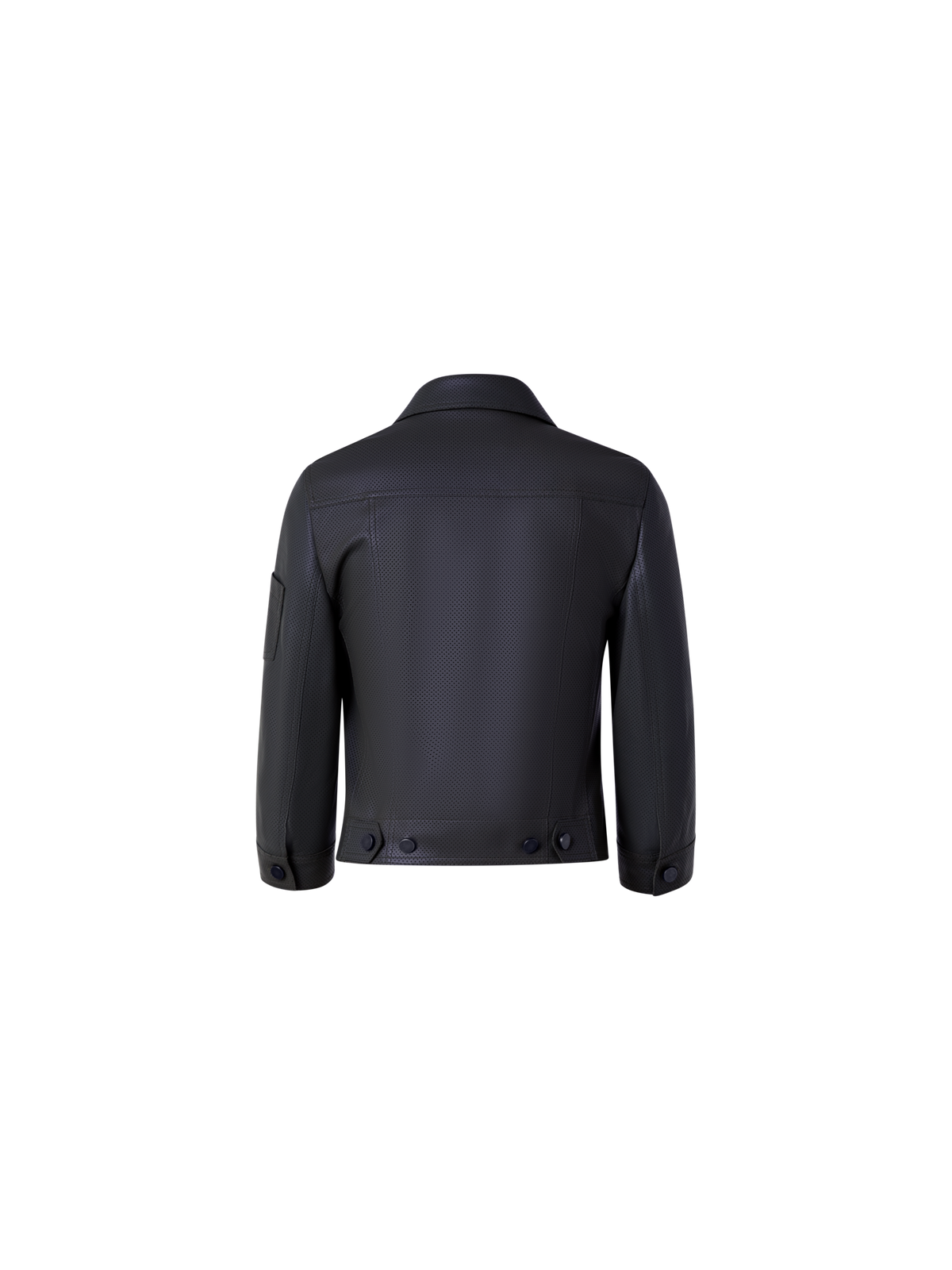 Designer Short Nappa Leather Jacket - black
