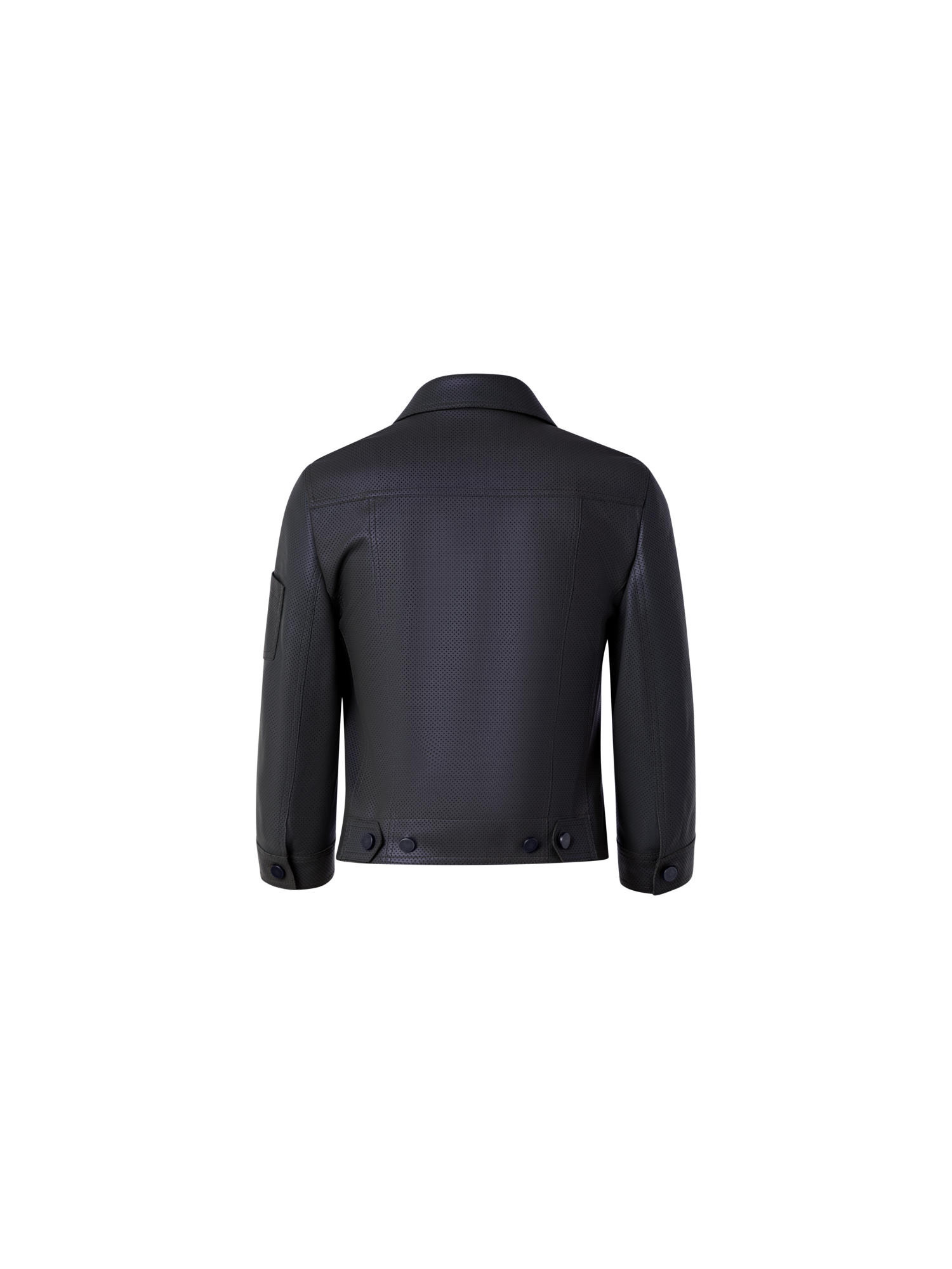 Designer Short Nappa Leather Jacket - black