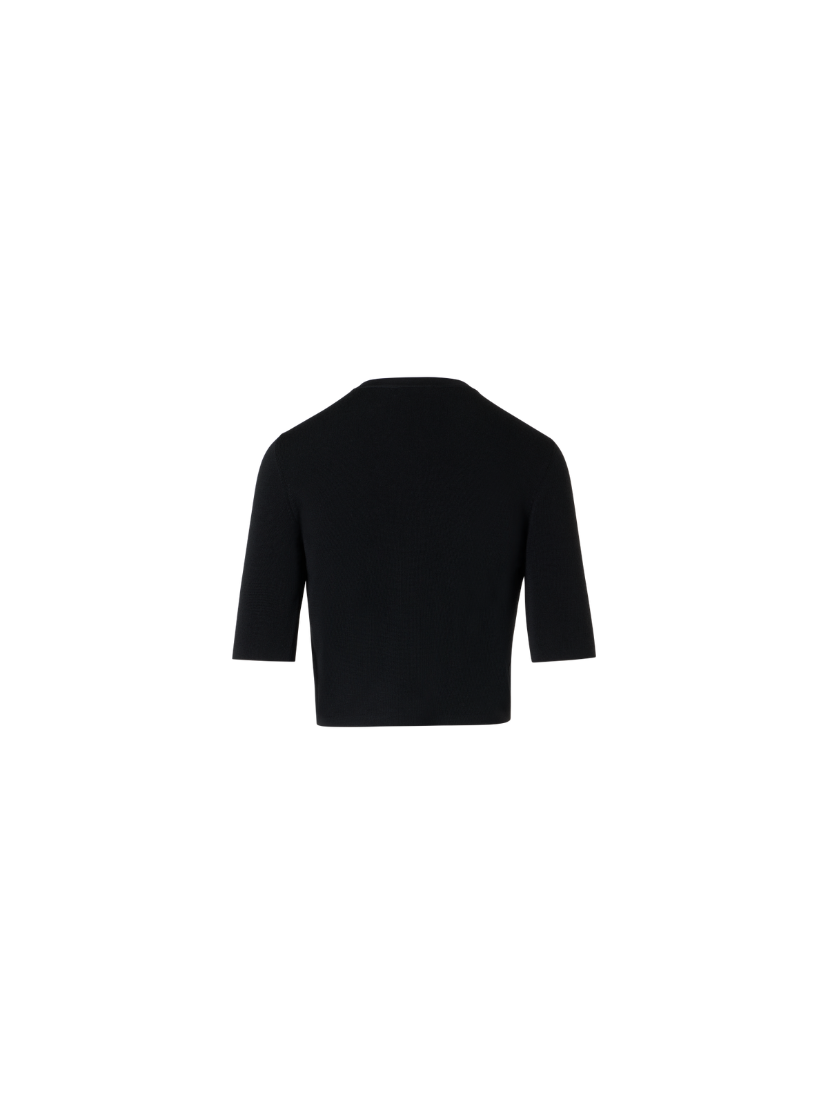 Designer Cropped Cardigan - black