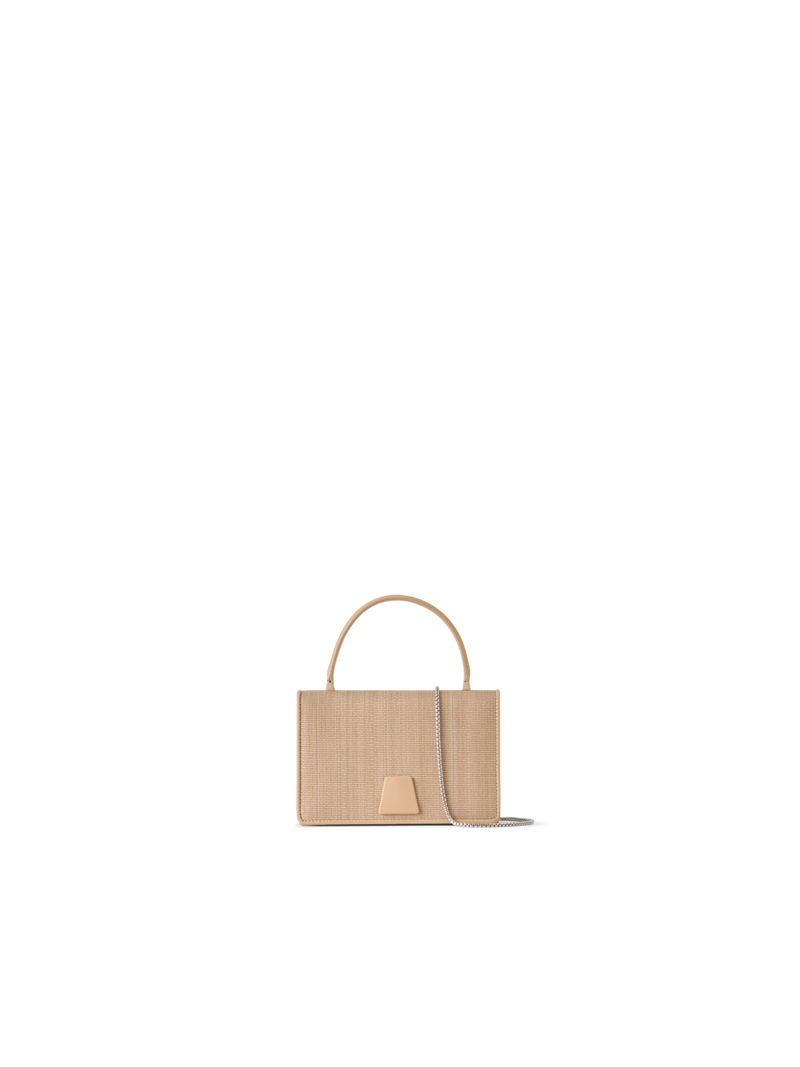 Designer Alice Mini Top Handle Bag - beige