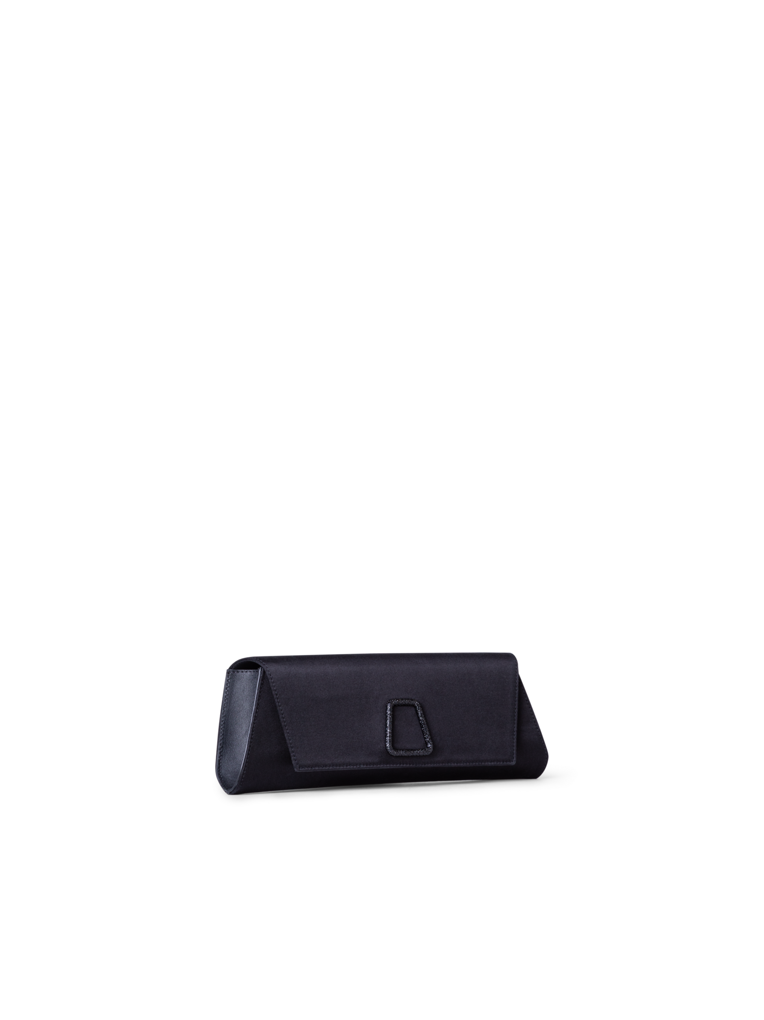 Designer Anouk Small Trapezoid Clutch - neutral - black