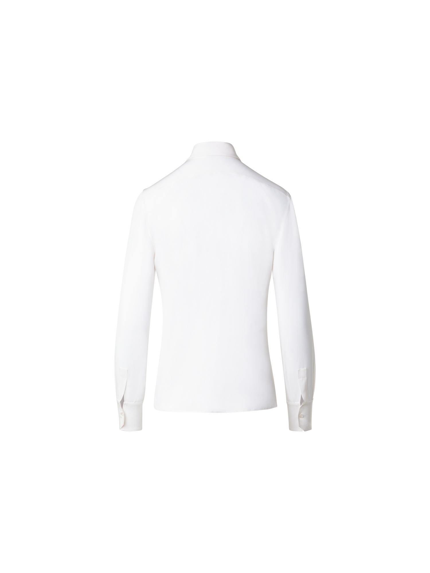 Designer Silk Crêpe Blouse - ecru - white