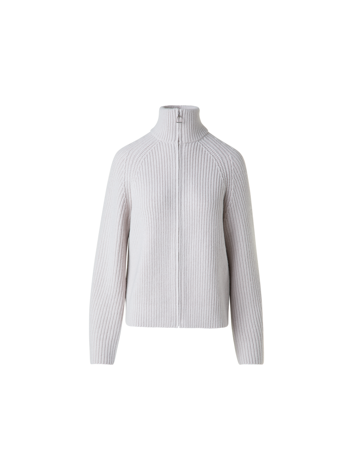 Designer Boxy Rib Knit Cardigan in Pure Cashmere - neutral - grey - beige