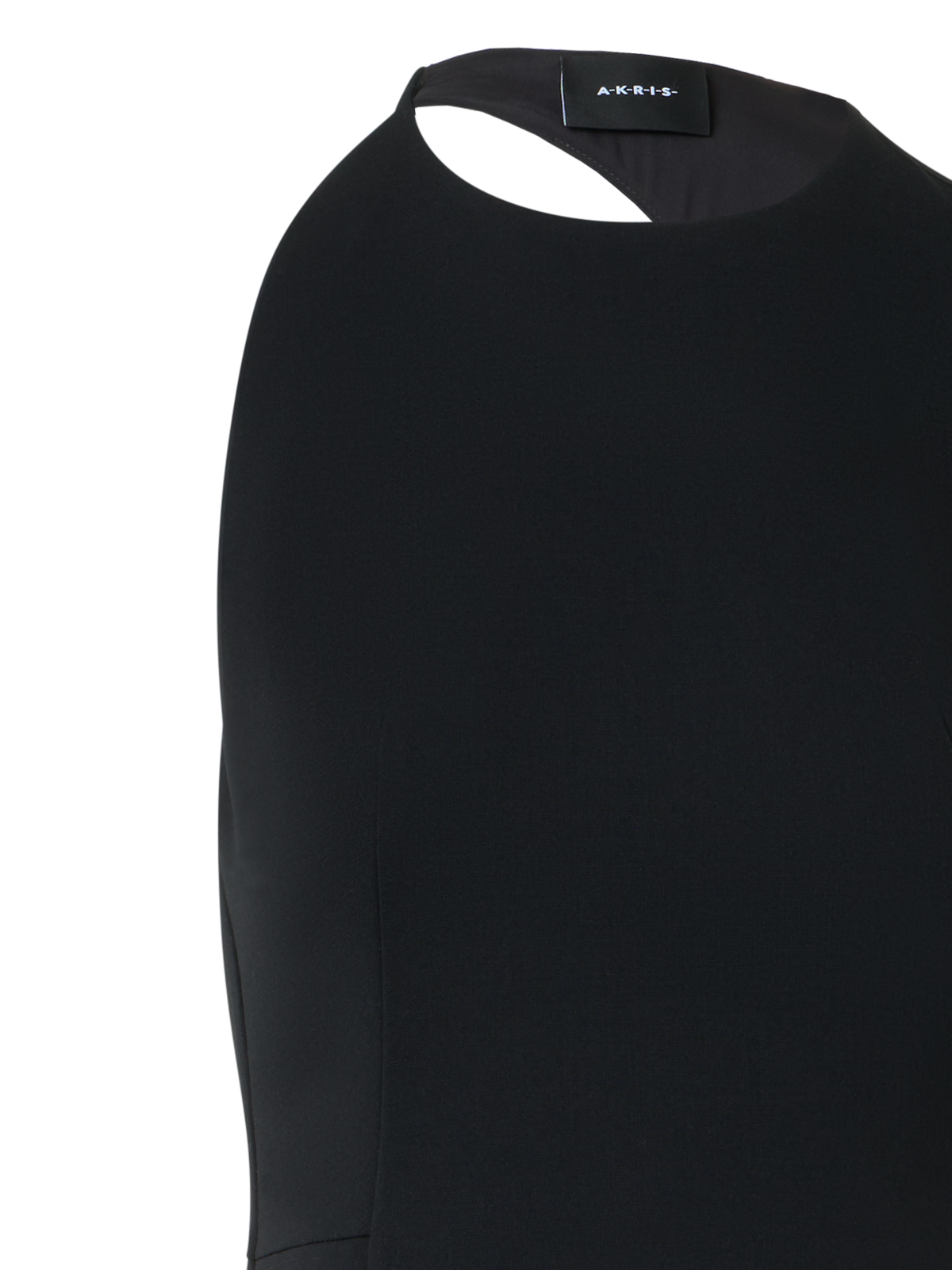 Designer Gown with Orbit Cutout Back - black