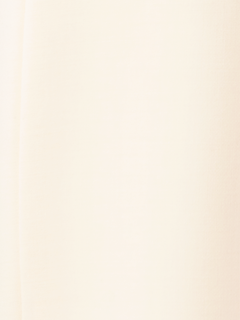 Designer Sleeveless V-Neck Wool Double-Face Sheath Dress - ecru - white