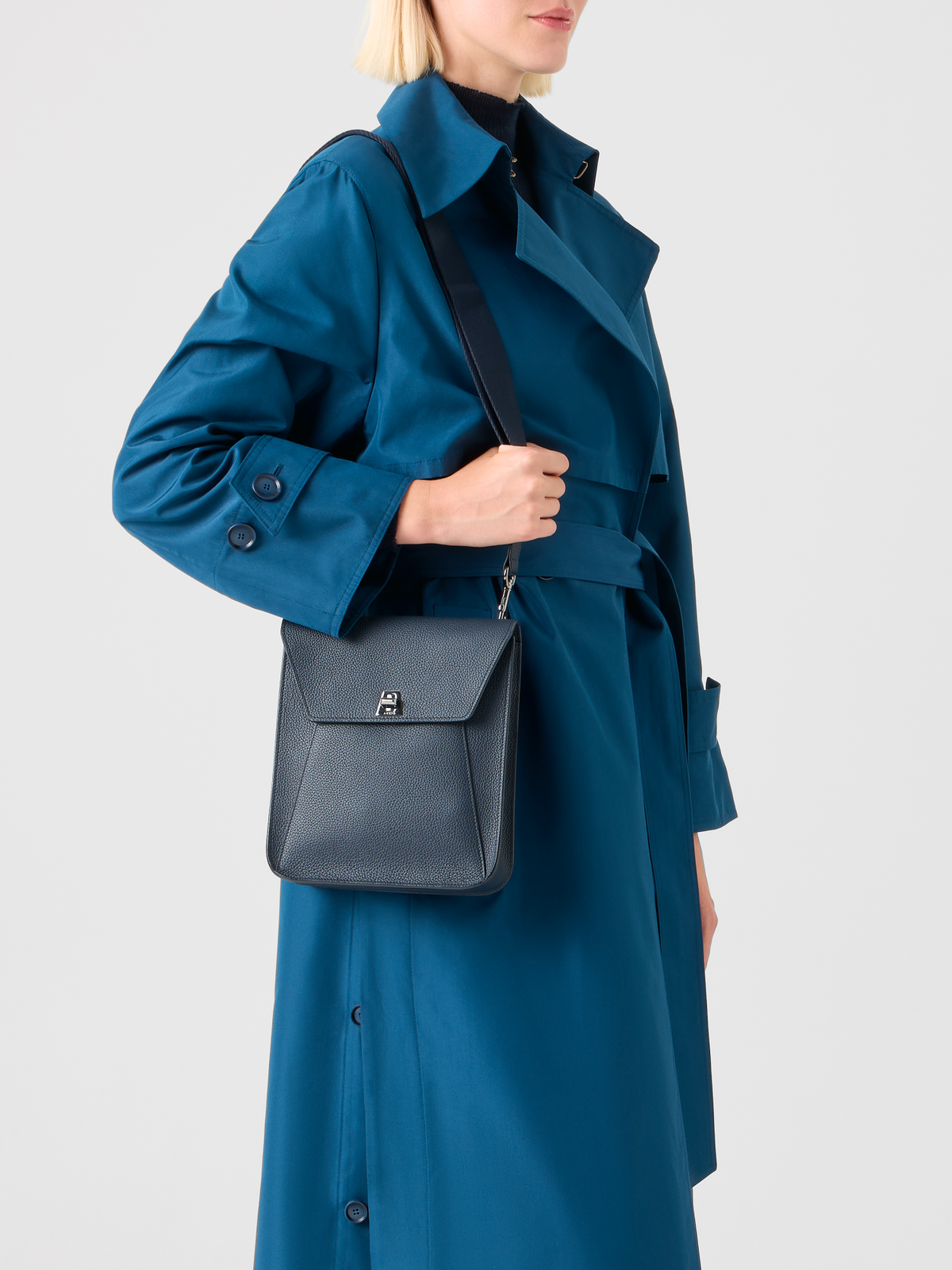 Designer Anouk Little Messenger Bag - navy - blue #editorial