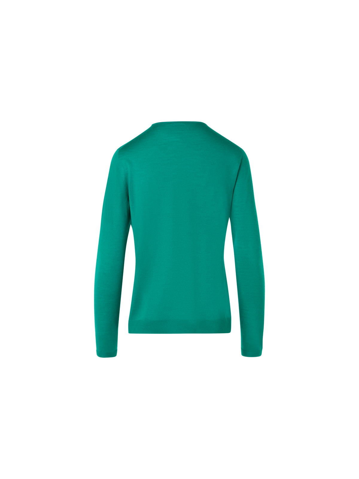 Designer Long-Sleeve Cashmere-Silk Knit Sweater - green