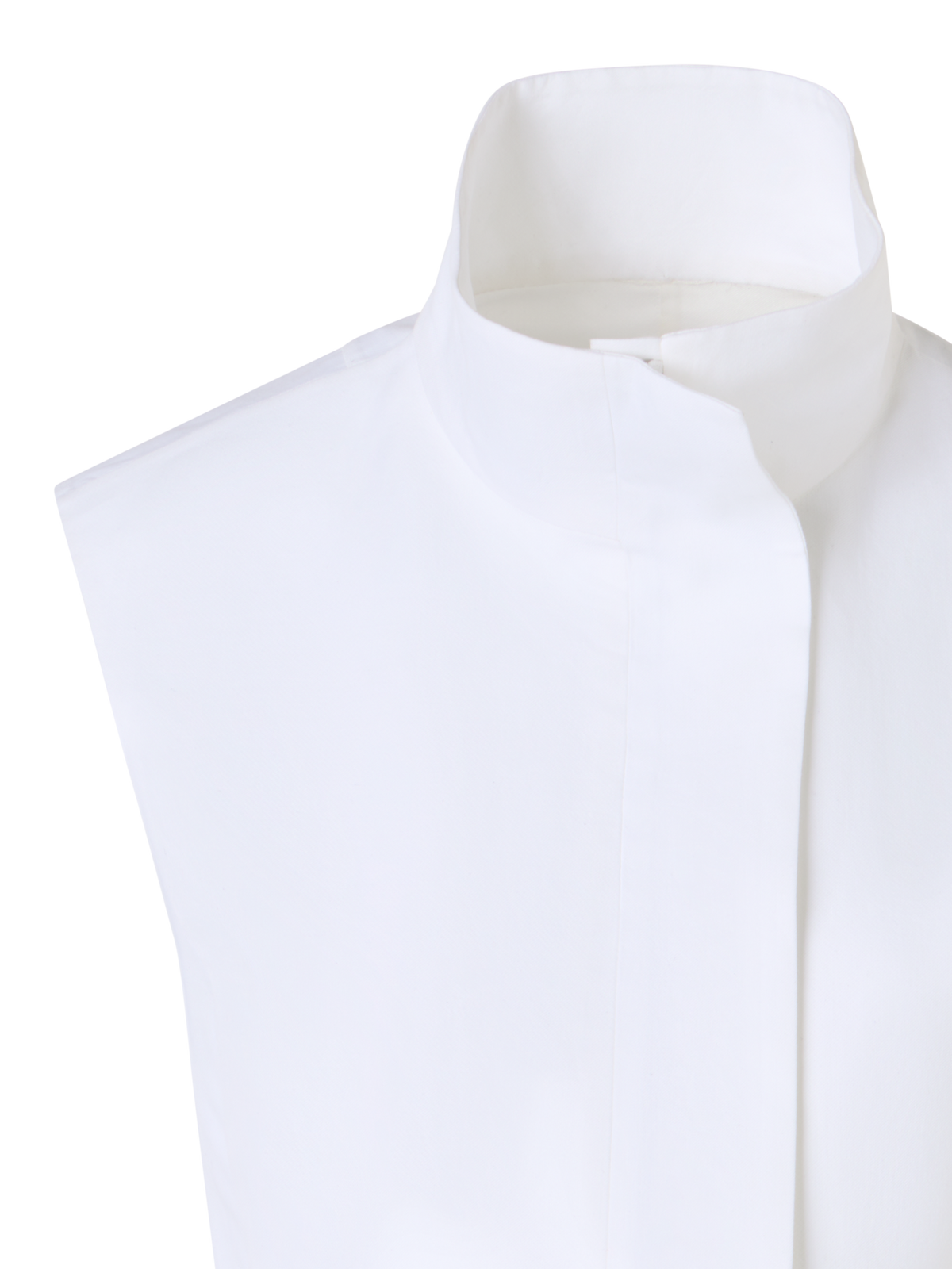 Designer Hester Structured Short Cotton Double-Face Gilet - ecru