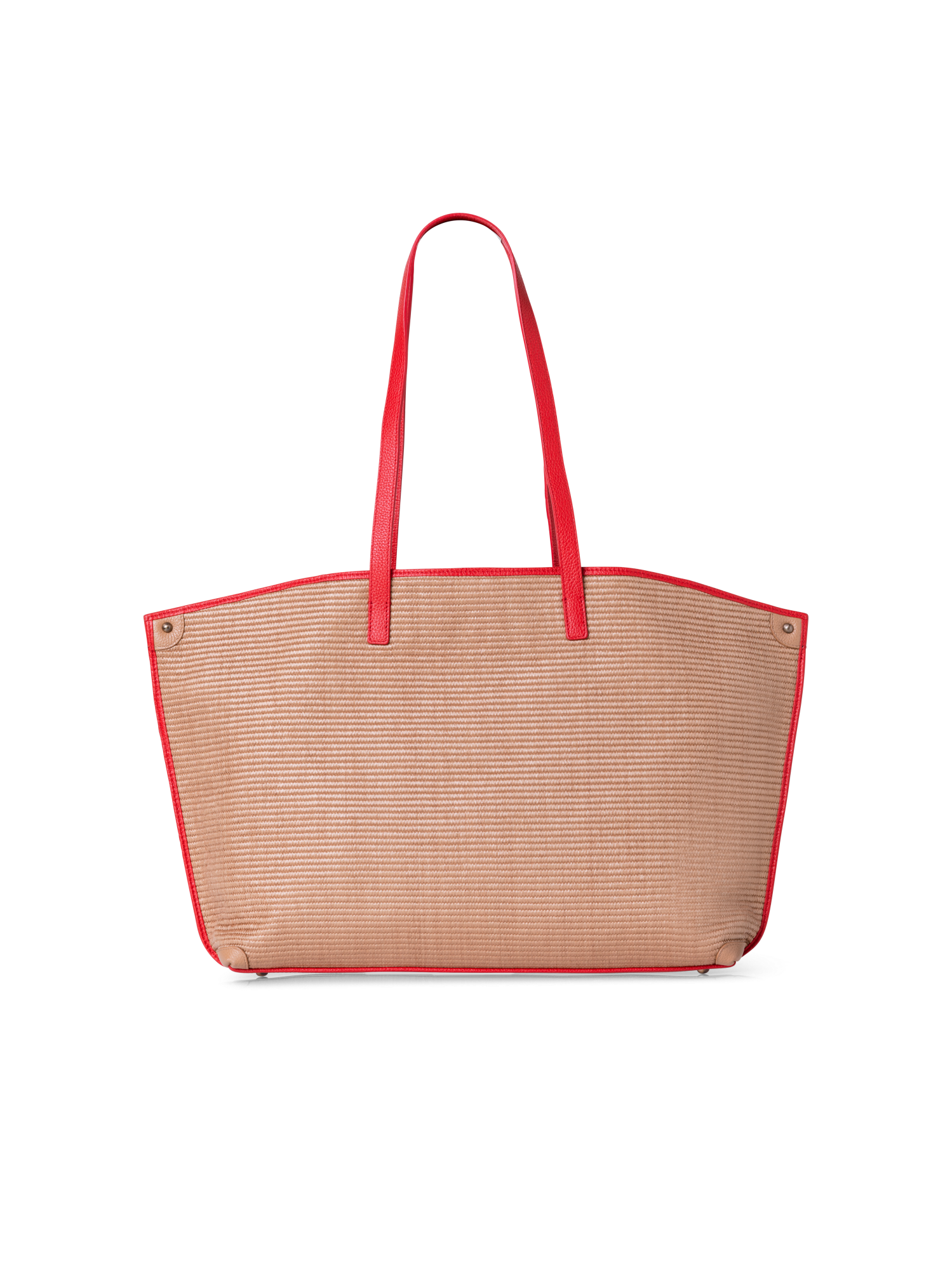 Designer Ai Medium Shoulder Tote - multicolor - beige - red