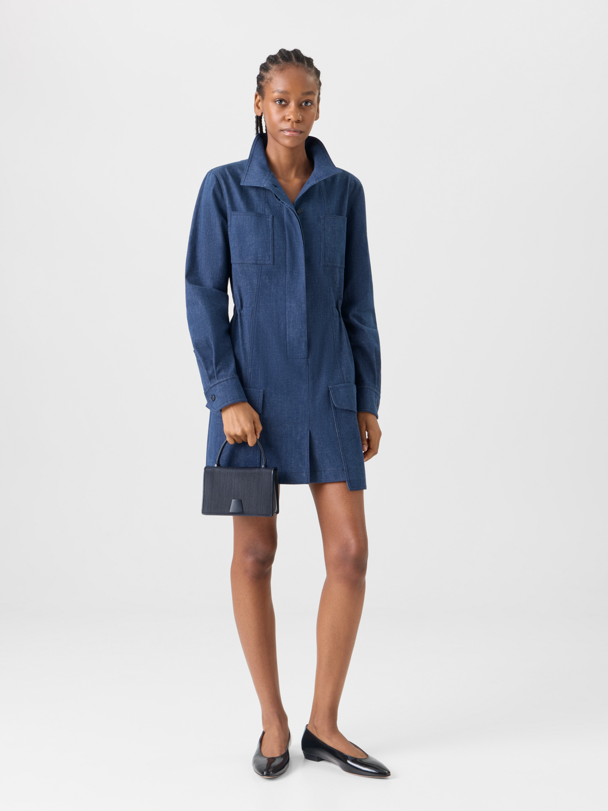 Designer Alice Mini Top Handle Bag - navy - blue #editorial