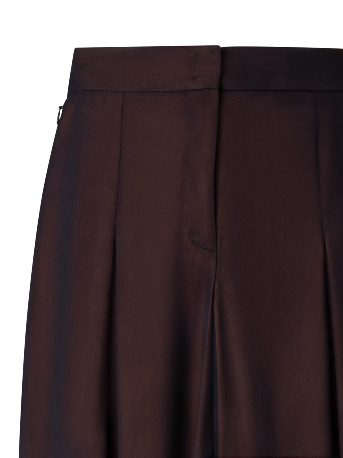 Designer Extra Wide Palazzo Silk Autumn Twilight Pants - brown - multicolor - orange