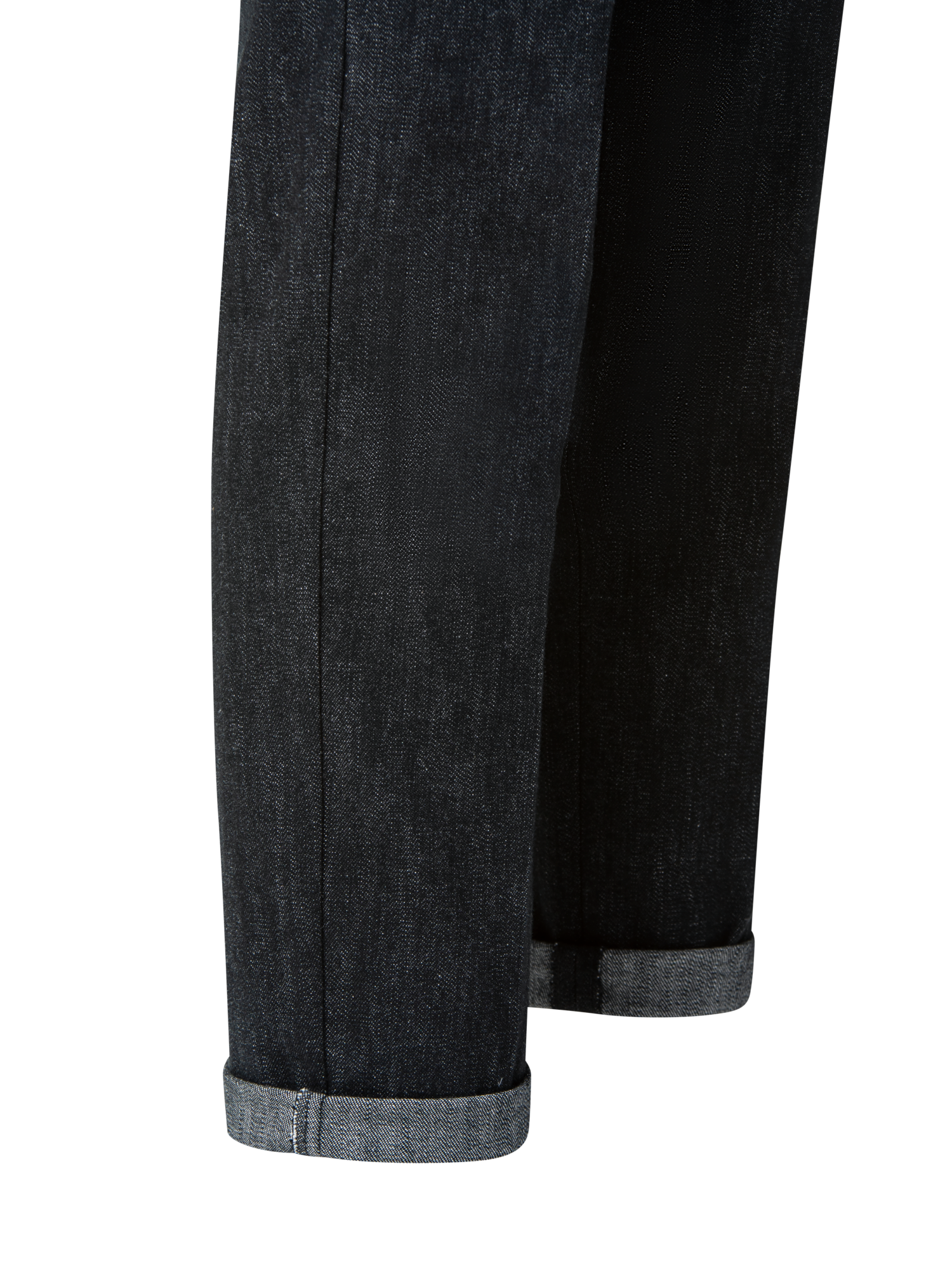 Designer Slim Cotton Denim Stretch Pants - black - grey