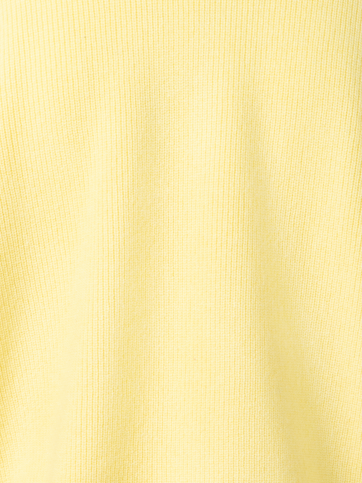 Designer Ribbed Zip Cardigan in Cashmere Knit - pastel - yellow