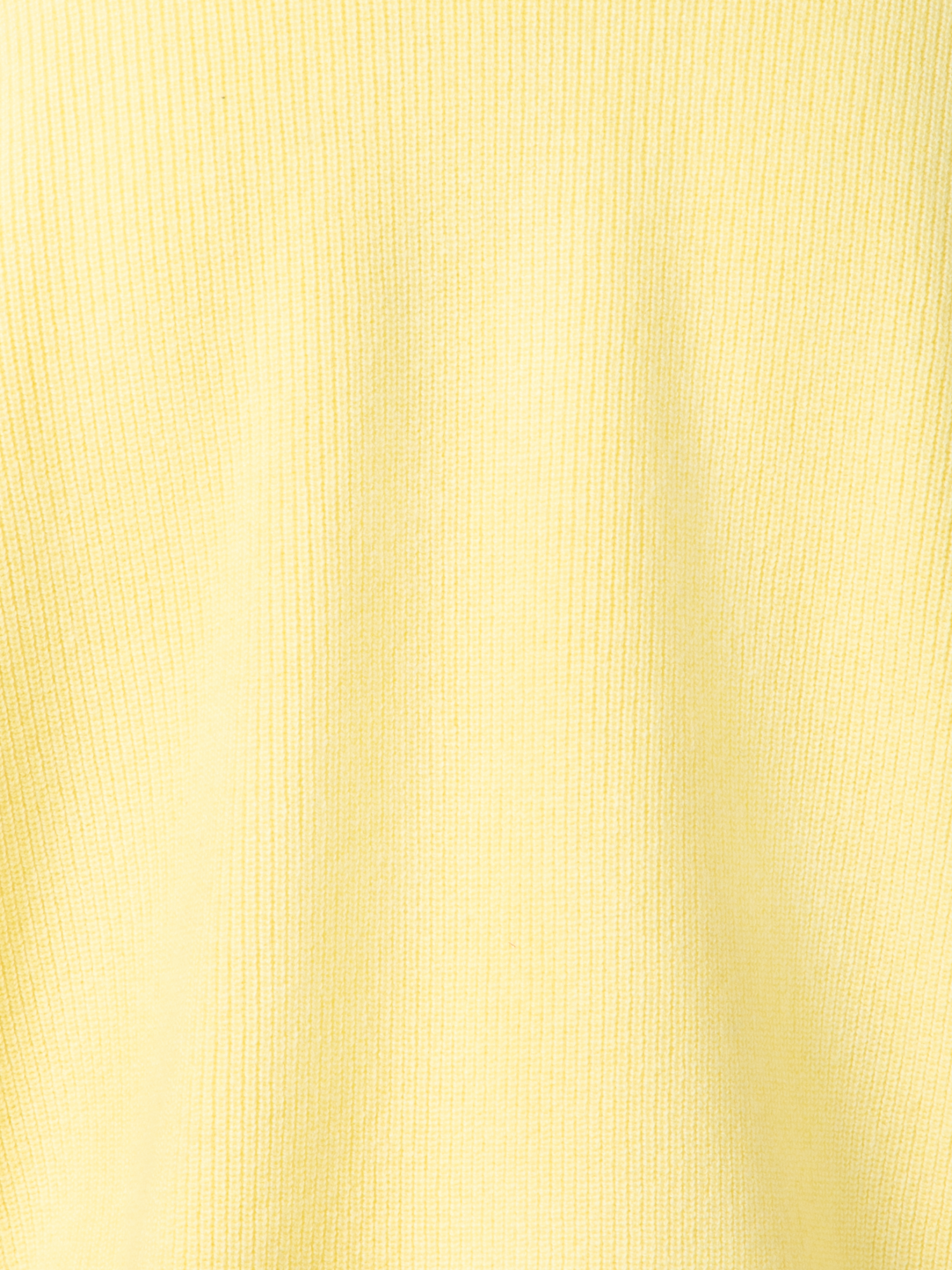 Designer Ribbed Zip Cardigan in Cashmere Knit - pastel - yellow