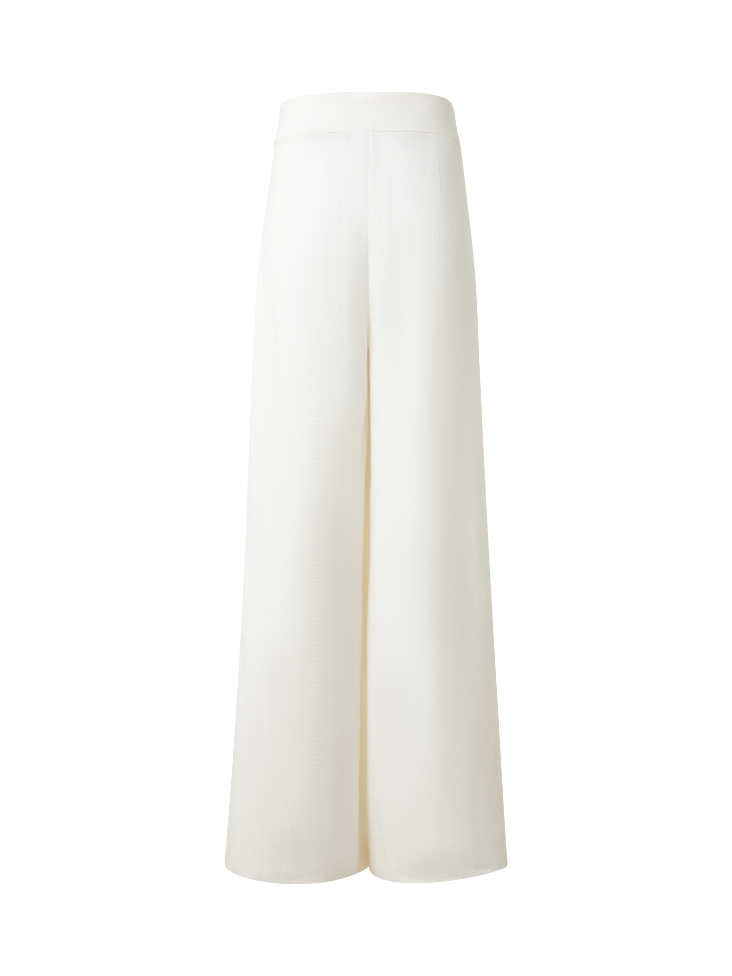 Designer Extra Wide Palazzo Linen Pants - neutral - ecru - white