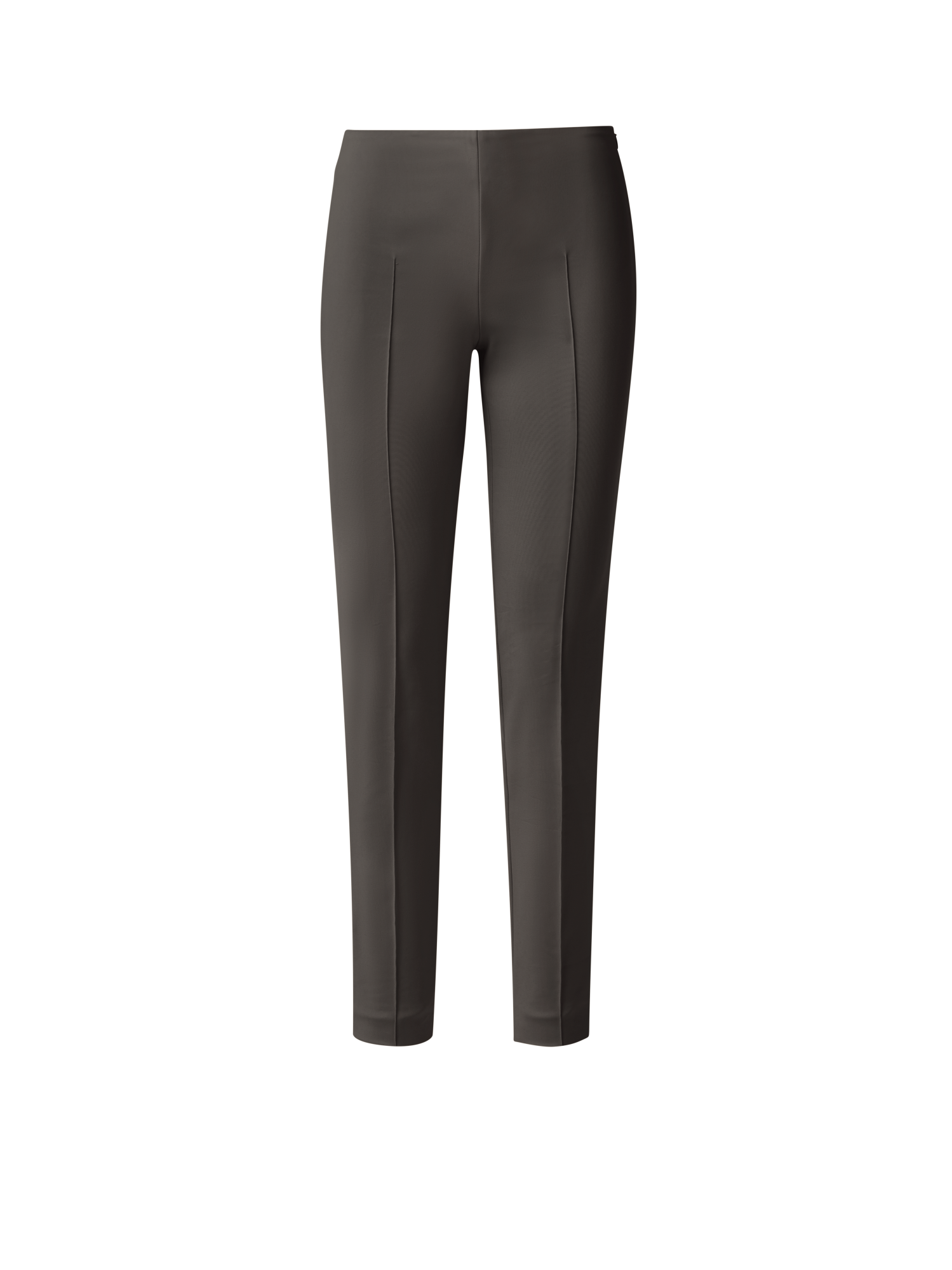 Designer Slim Cotton Techno Stretch Pants - brown