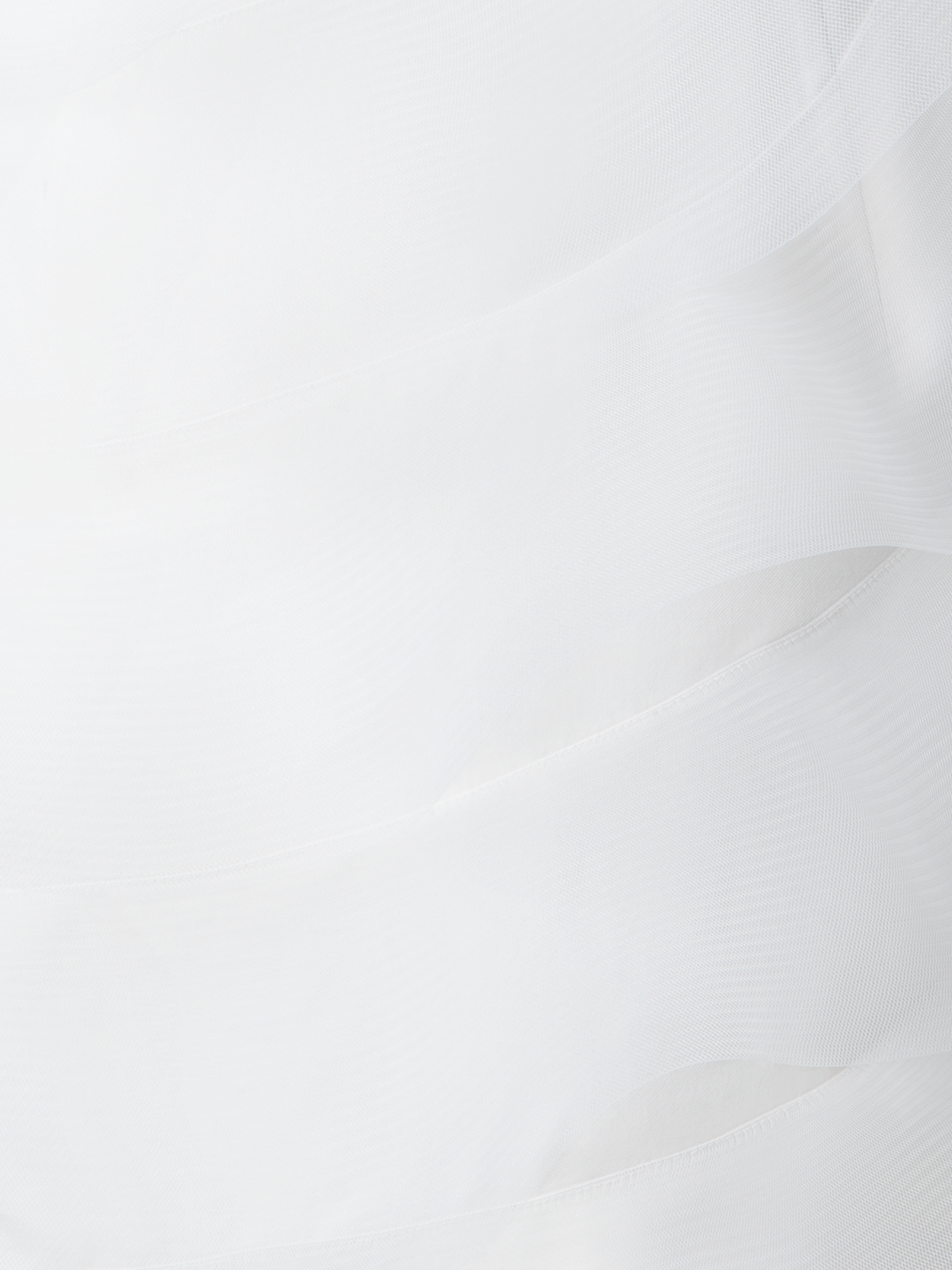 Designer Cotton Silk Cocktail Dress with Waves - ecru - white