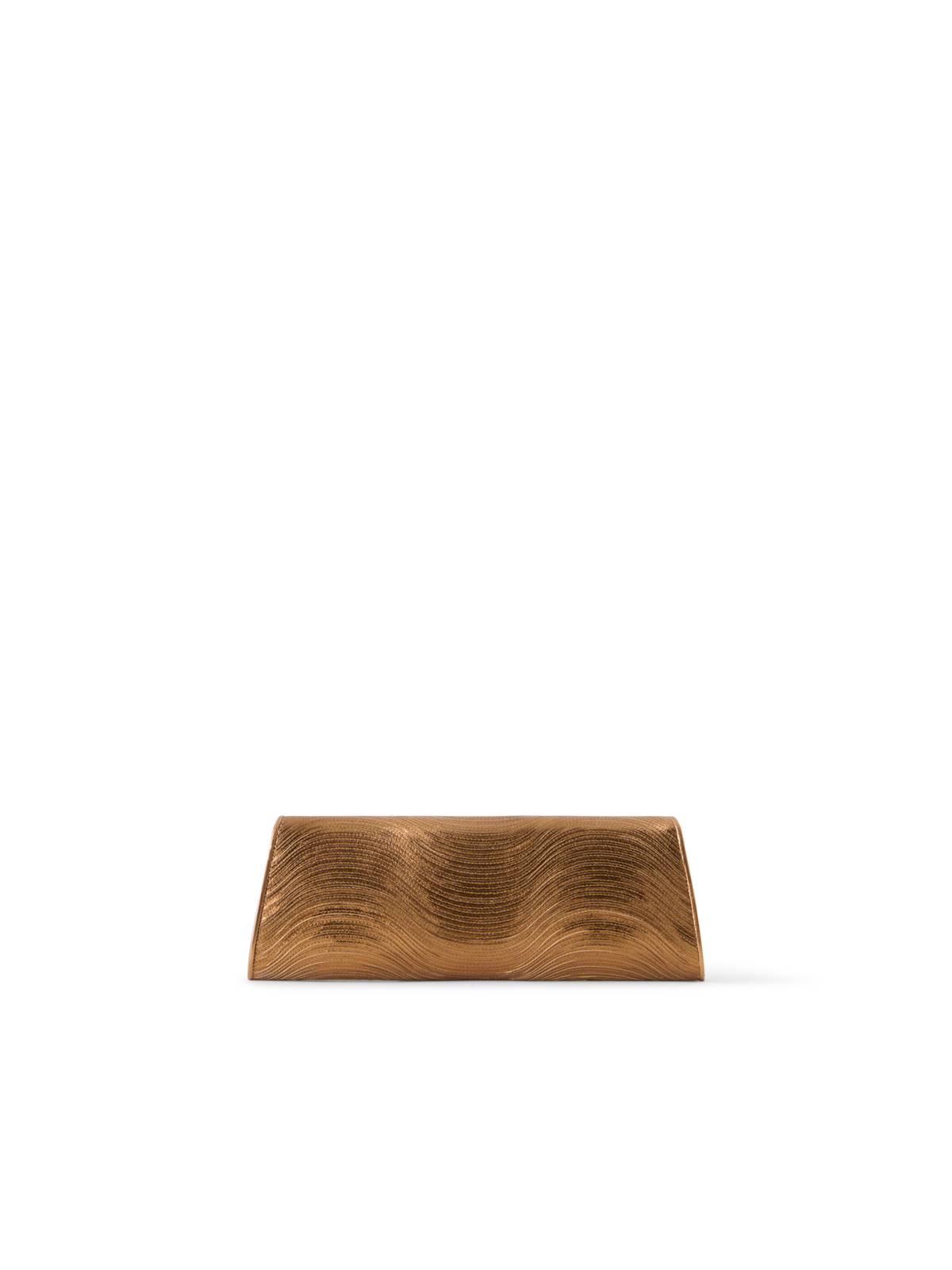 Designer Anouk Small Trapezoid Clutch - gold
