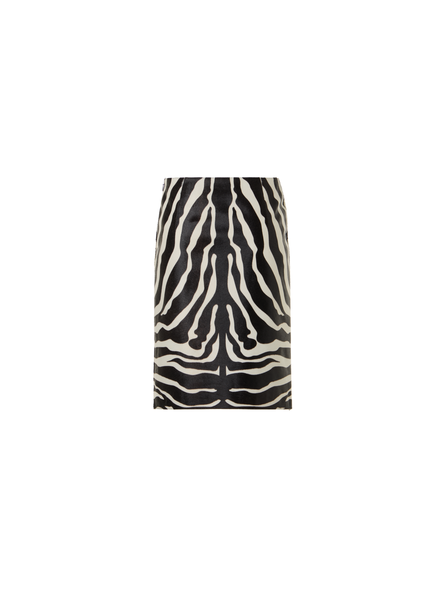 Designer Calfskin Pencil Skirt - multicolor