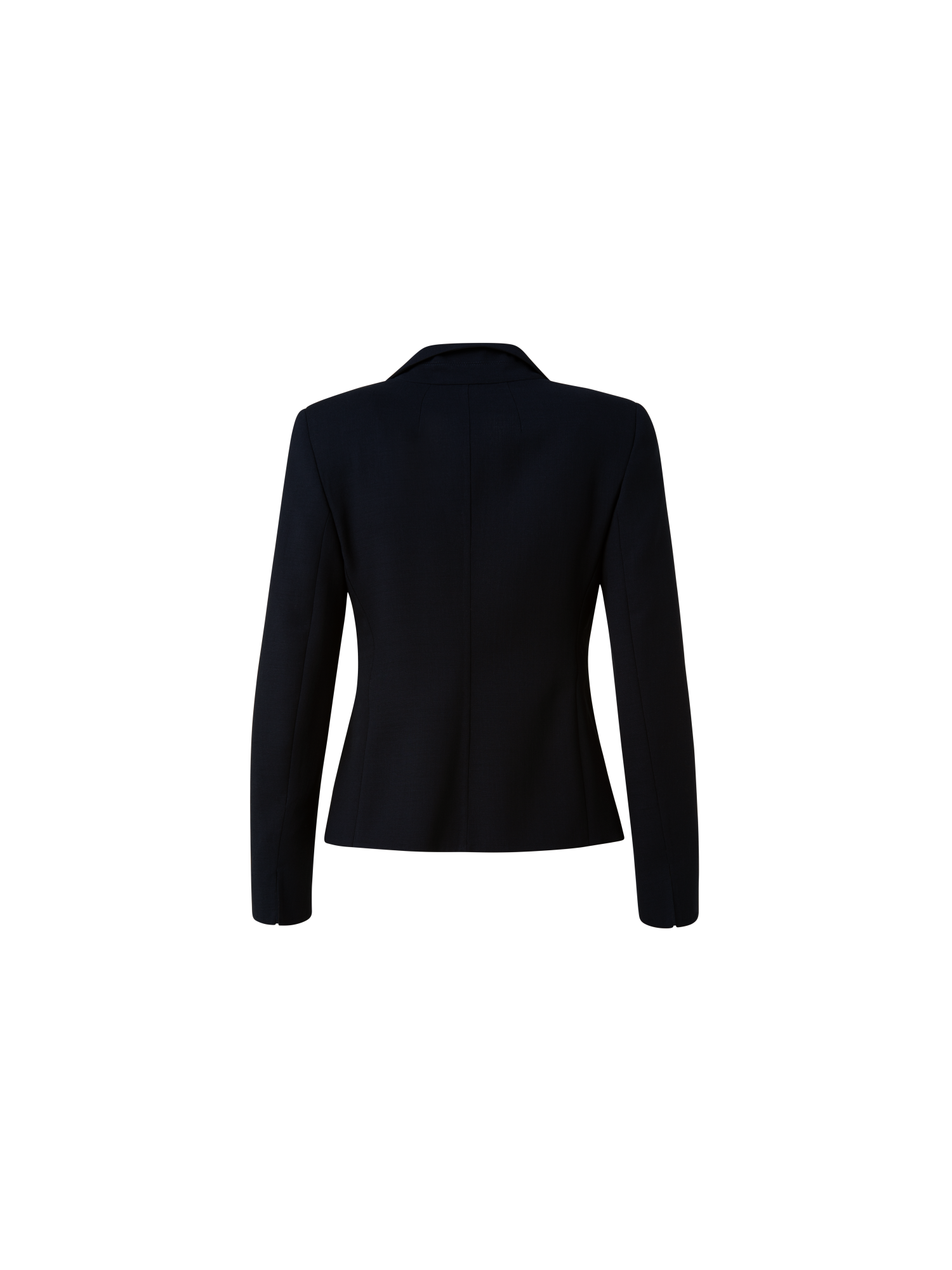 Designer Wool Double-Face Jacket - navy - blue