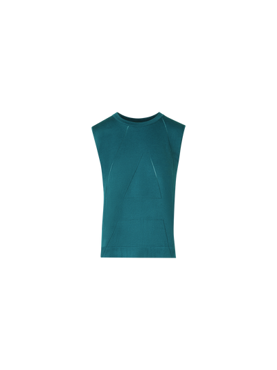 Designer Sea Island Cotton Tank Top - green