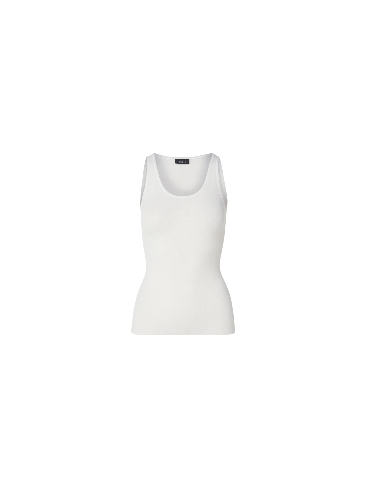 Designer Two in One Semi-Transparent Layered Knit Top with Scoop Neck