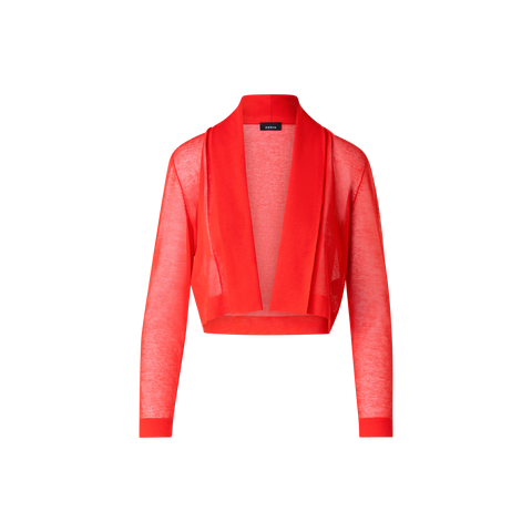 Bolero aus halbtransparenter Baumwollmischung