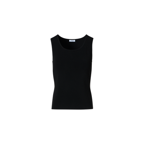 Tailliertes Tanktop aus Viskosemischung-Strick