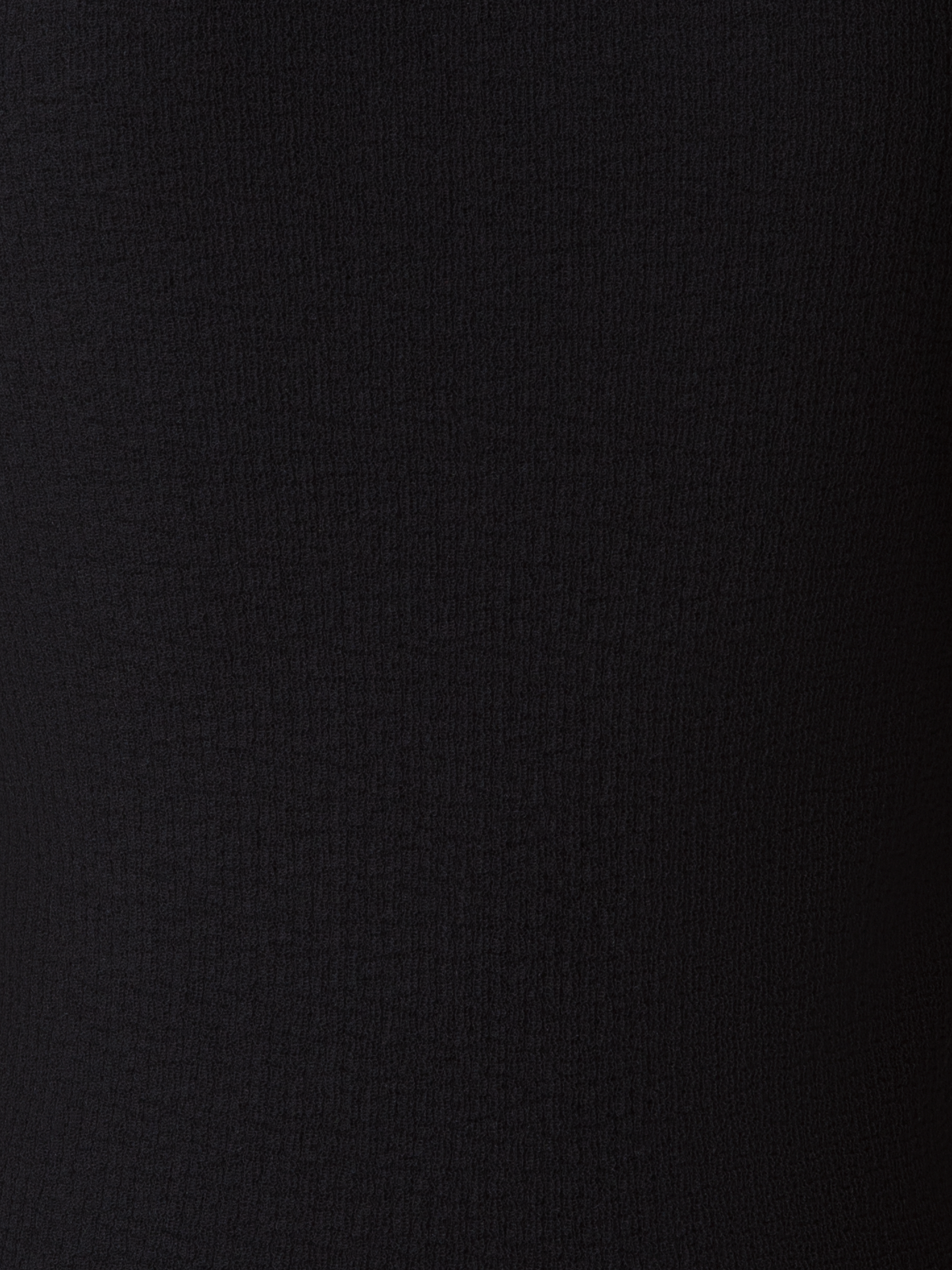 Designer Double Layered Knit Sweater in Sheer Cotton - black