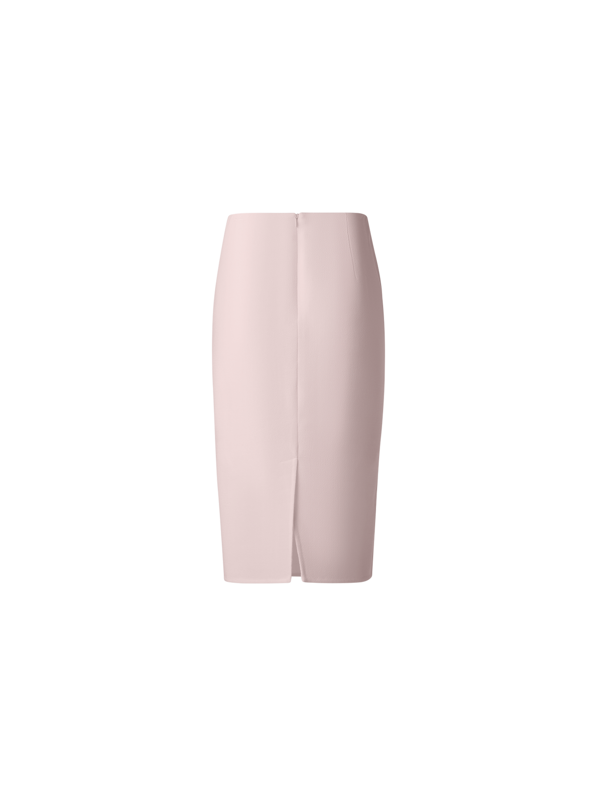 Designer Pencil Skirt in Wool Crêpe Double-Face - pastel - pink