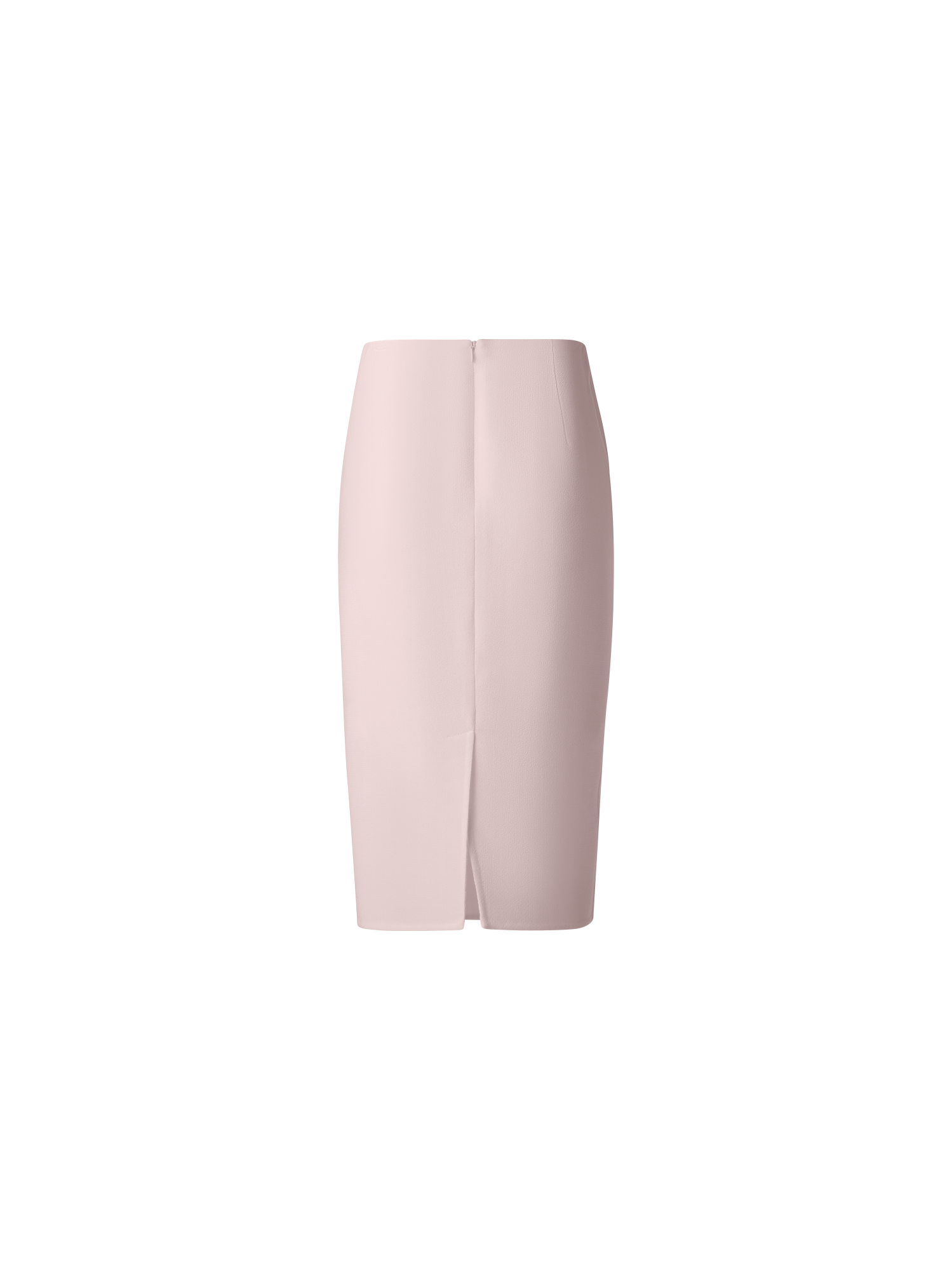 Designer Pencil Skirt in Wool Crêpe Double-Face - pastel - pink