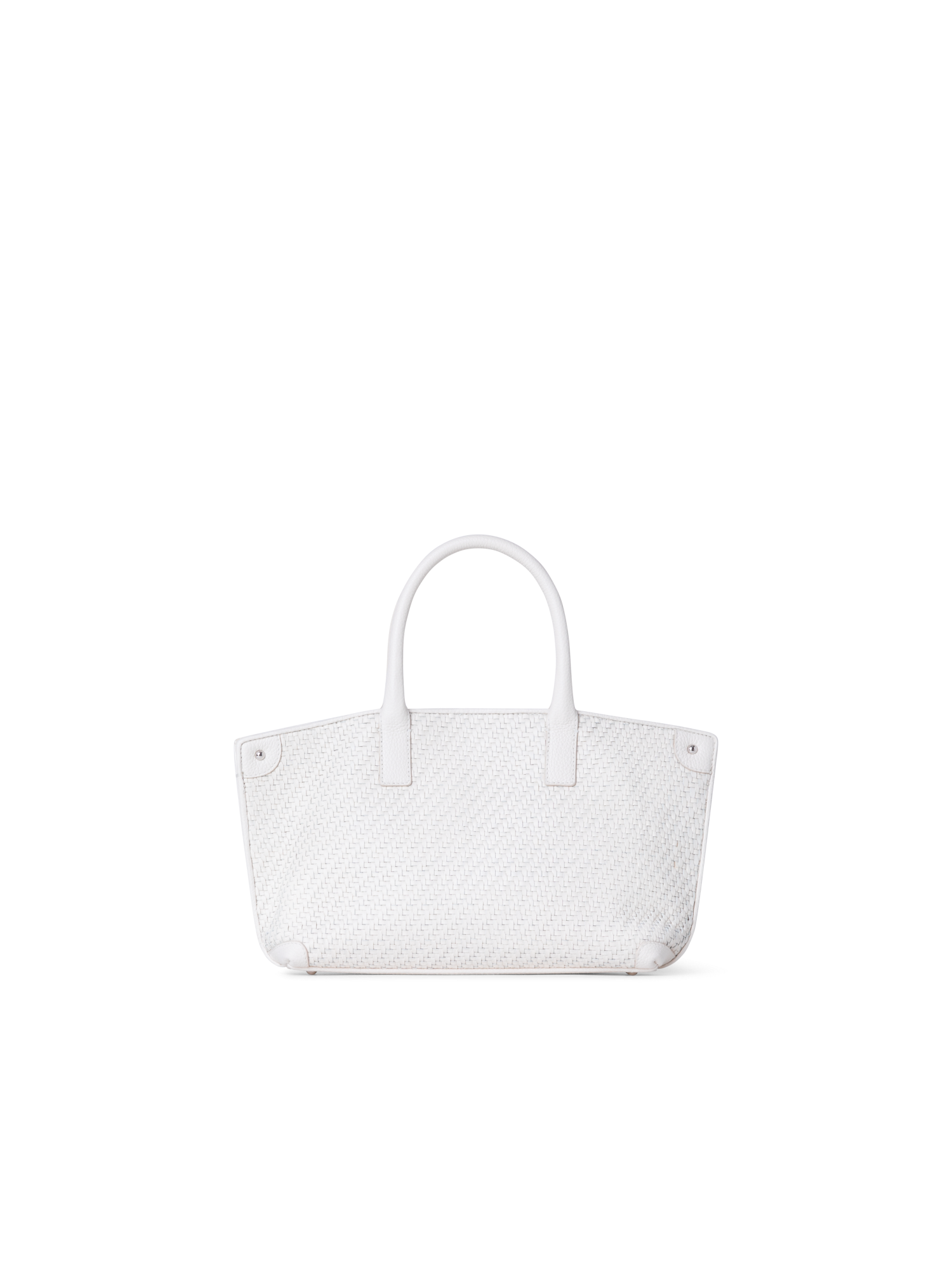 Designer Ai Little Top Handle Tote - ecru - white