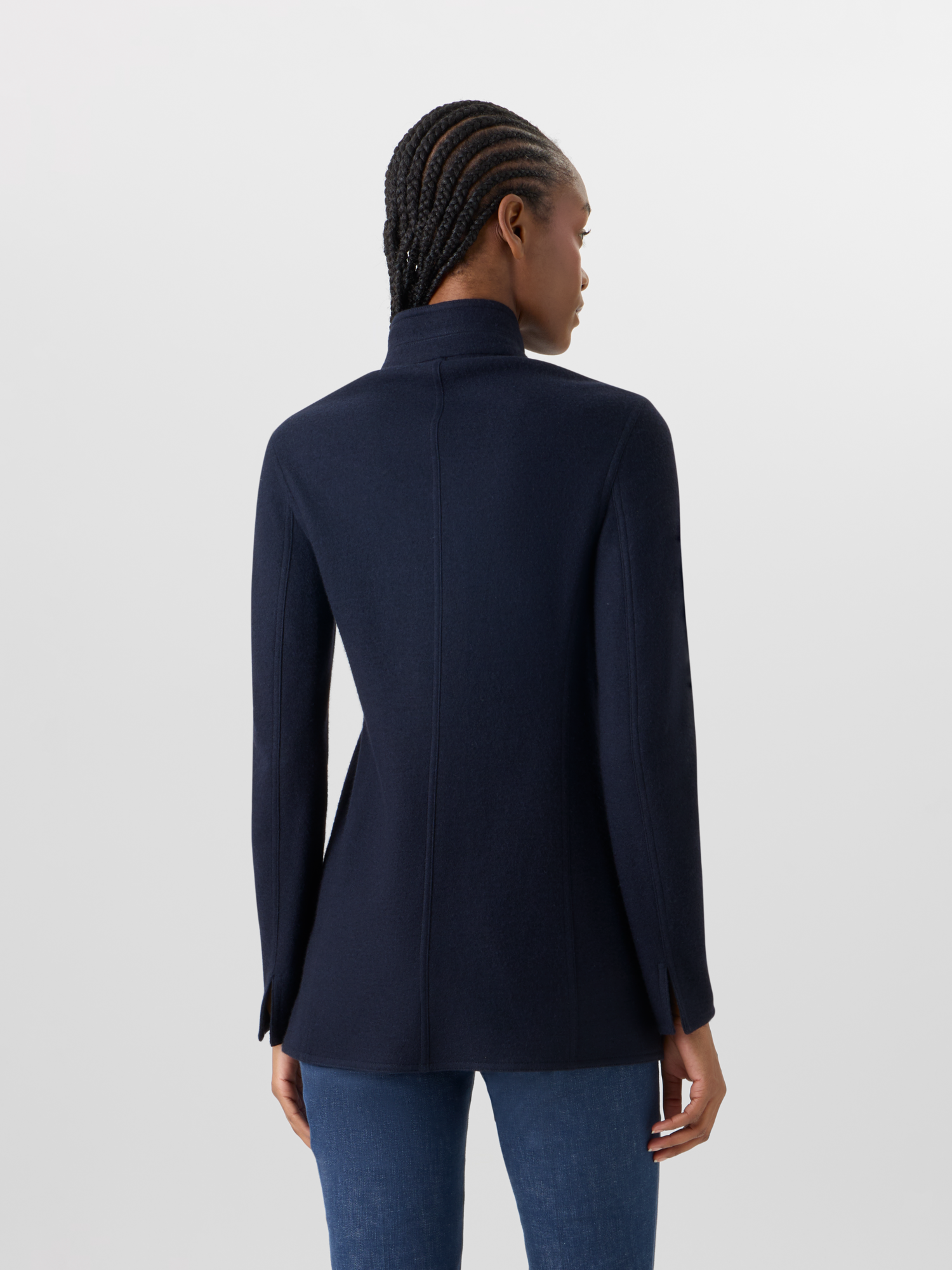 Designer Liam Jacket in Cashmere-Jersey - navy 