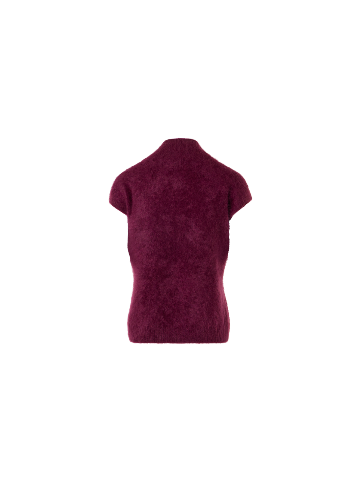 Designer Cloud Cashmere Mock Neck Top - red