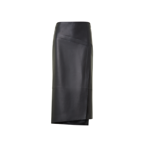 スカート Acka ette pencil skirt Asymmetrical Trapezoid Pencil Skirt in Leather – Akris EU