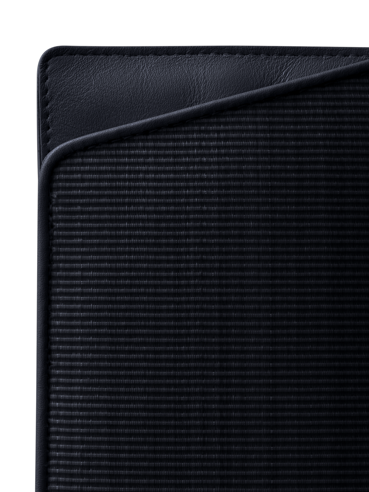 Designer Eyeglass Case in Horsehair and Leather - black