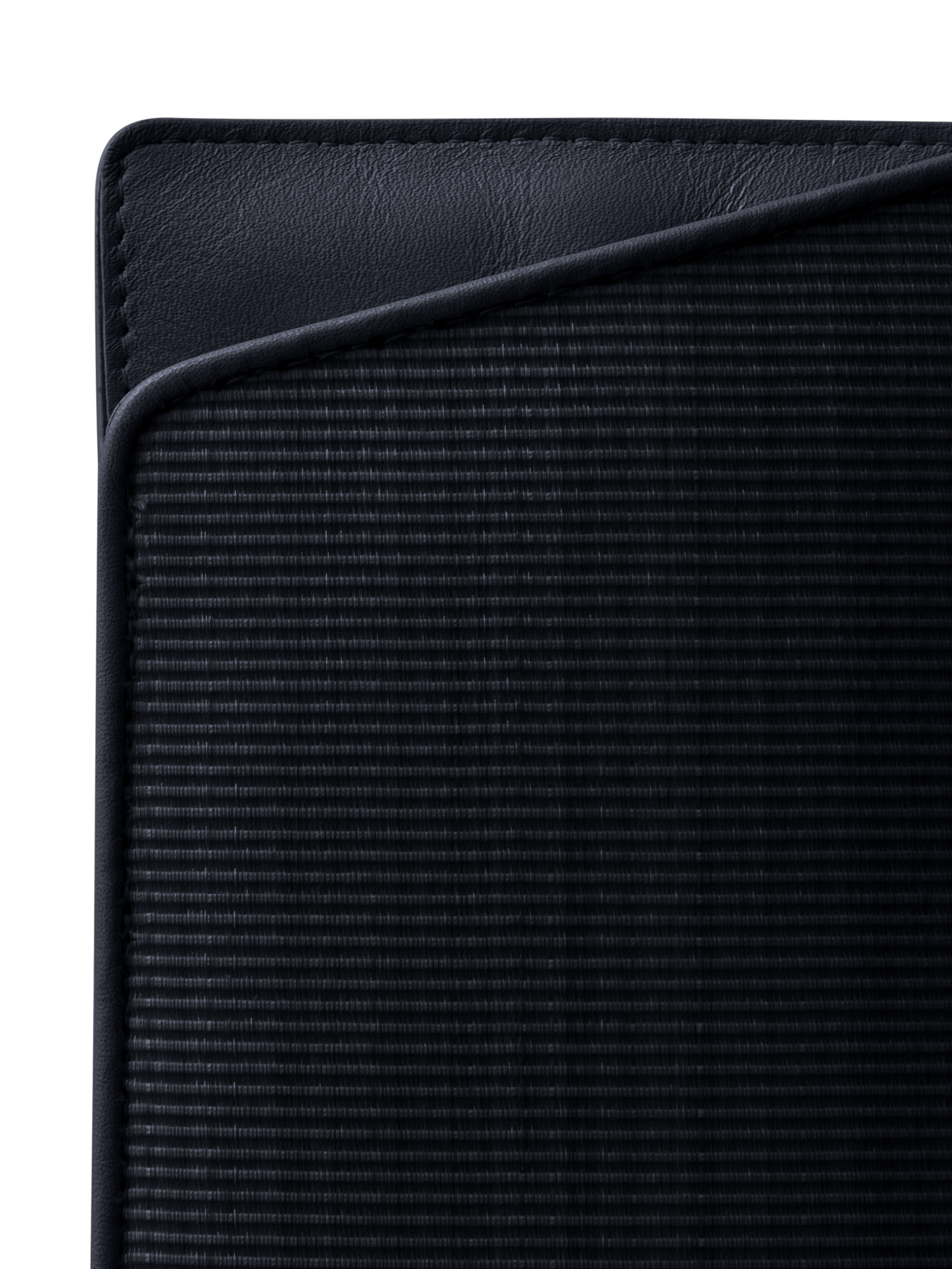 Designer Eyeglass Case in Horsehair and Leather - black