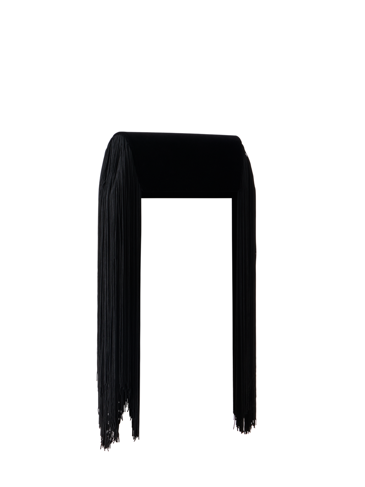 Designer Anouk Small Trapezoid Clutch - black