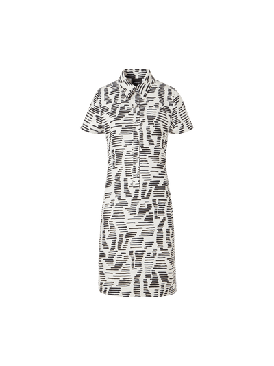 Designer Short-Sleeve Dance Movements Polo Dress - multicolor