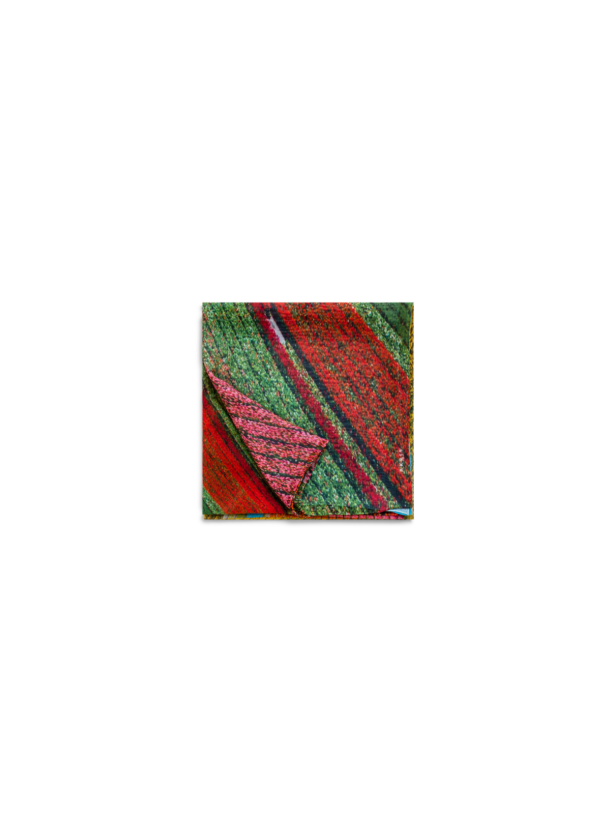 Designer Scarf in Cotton and Silk with Wind Turbine Print - multicolor